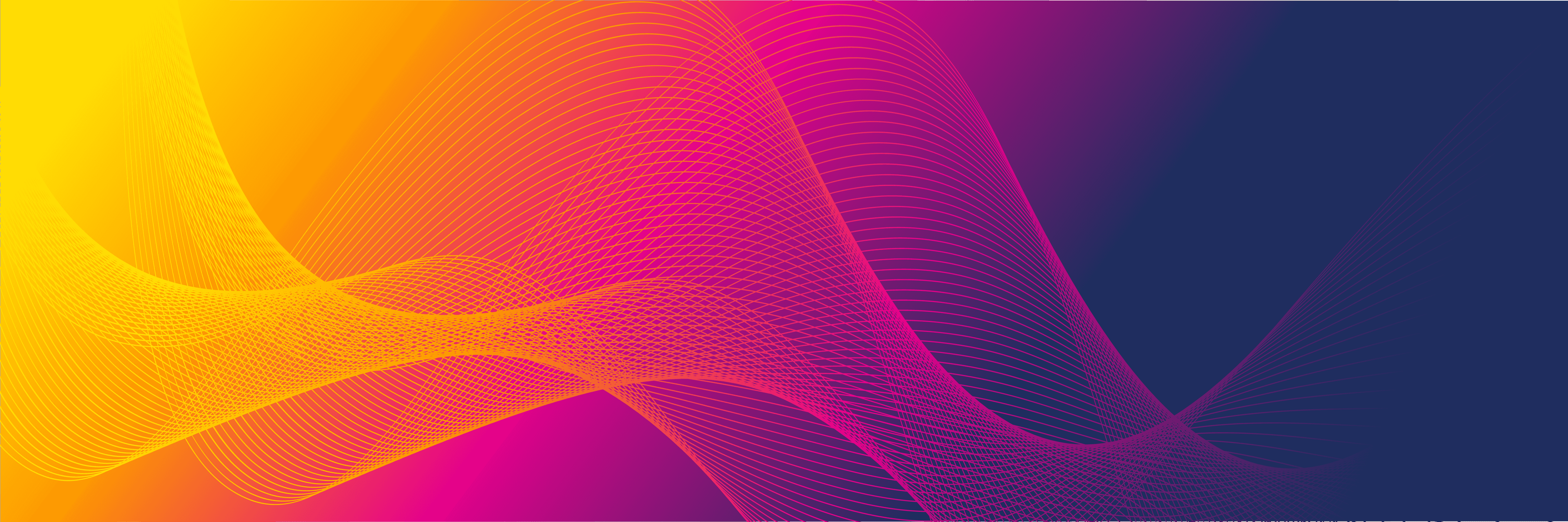 Multi colour gradient with abstract wave form