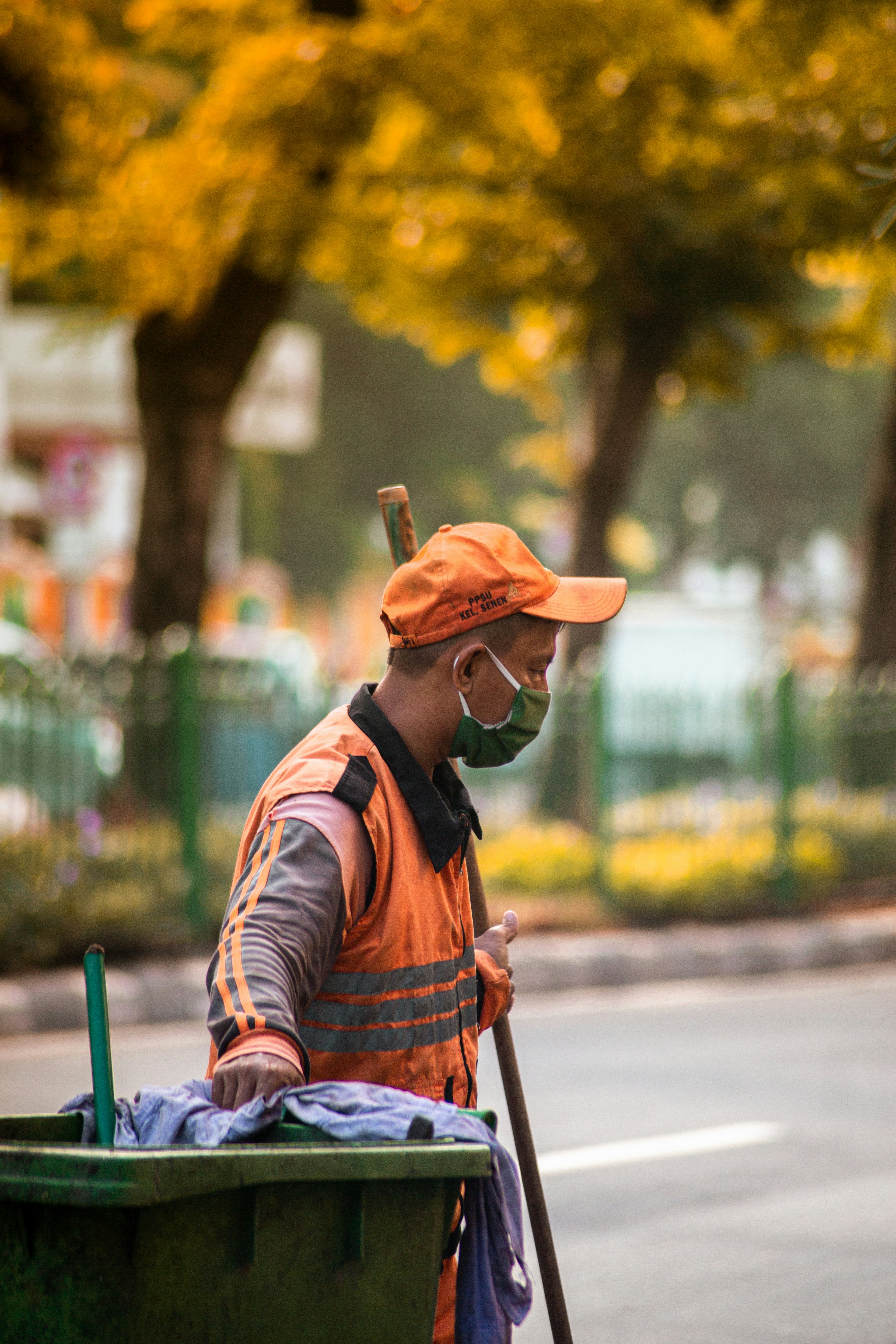 Waste management team