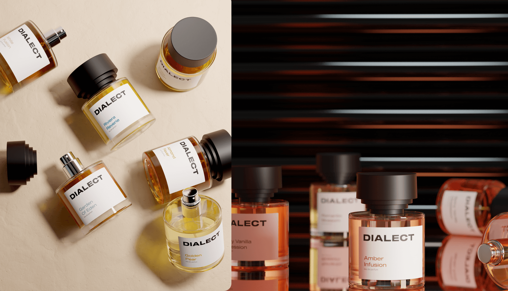 Dialect Fragrance Renders