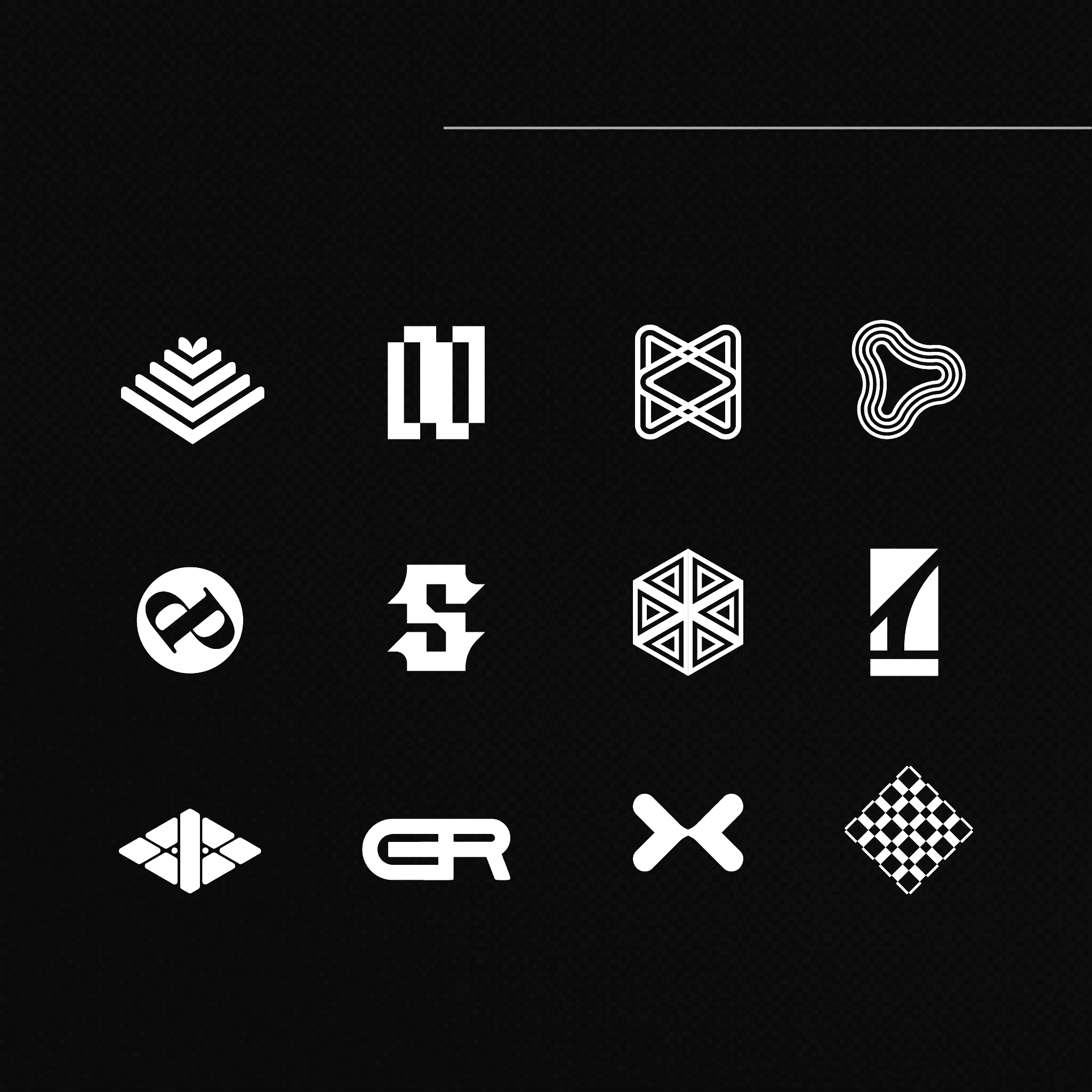 Black and white wave