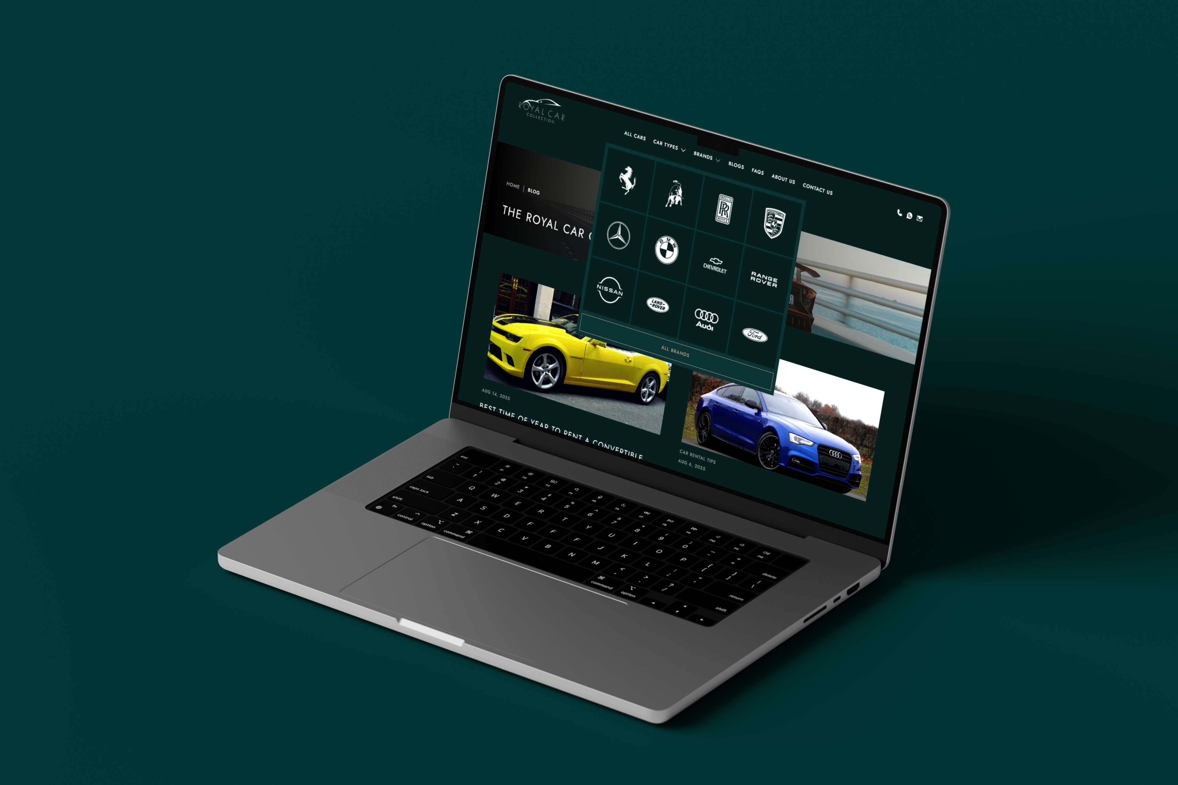 Royal Cars Collection | Luxury Car Rental Website in Dubai