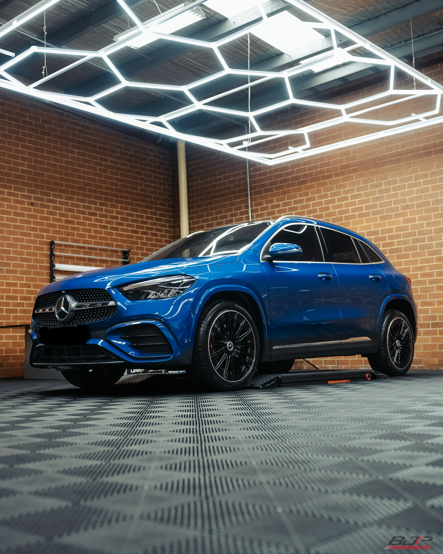 Blue Mercedes GLA 250 detailed by BJP Detailing in Melbourne