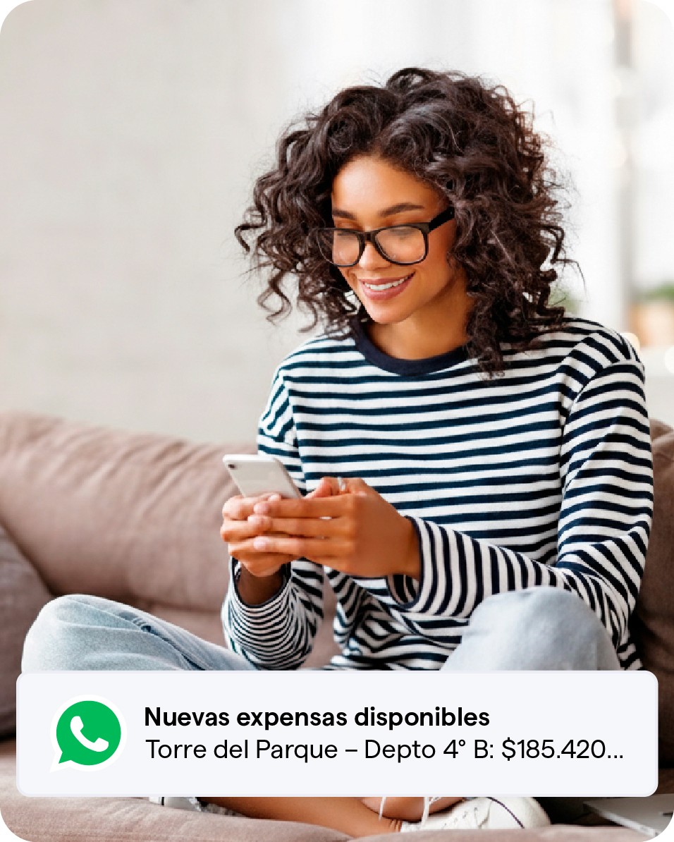 El único software de consorcios integrado con WhatsApp