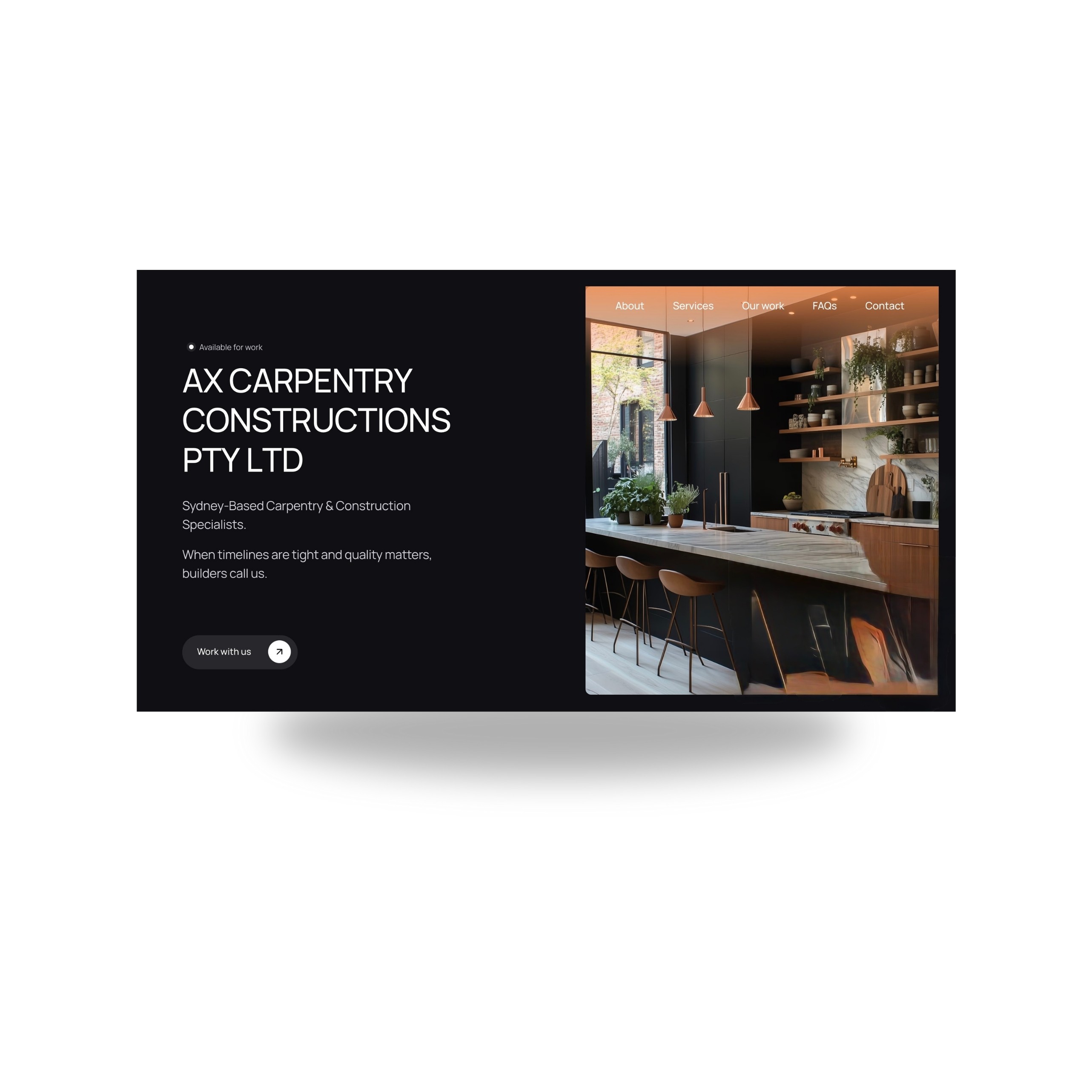 Work Showcase Website Thumbnail