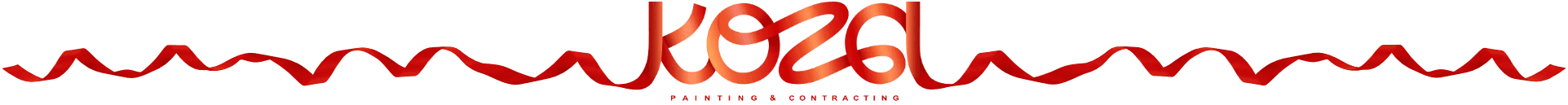 Koza Painting and Contracting Inc. Toronto. Ribbon Logo