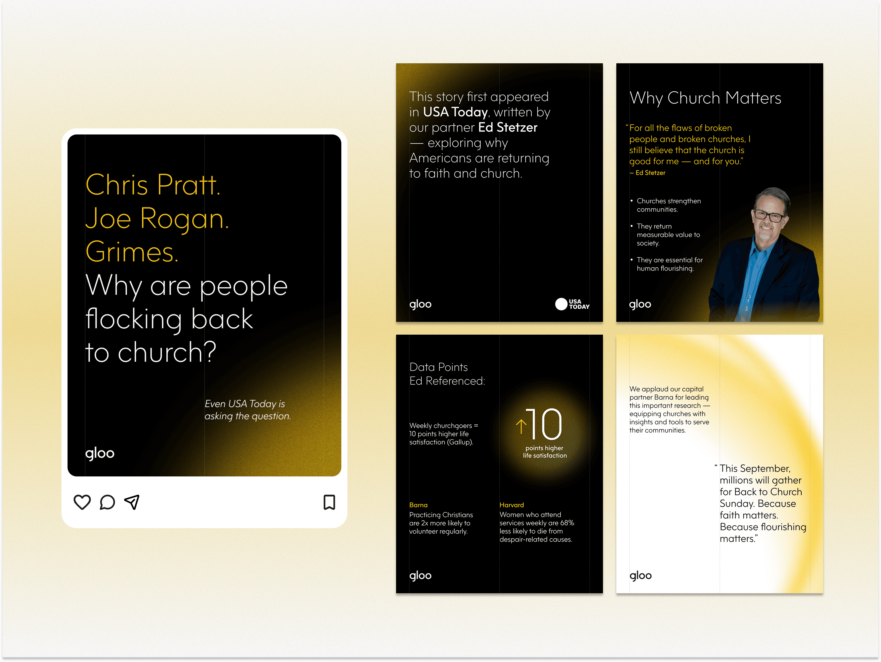 Gloo social media post - USA today