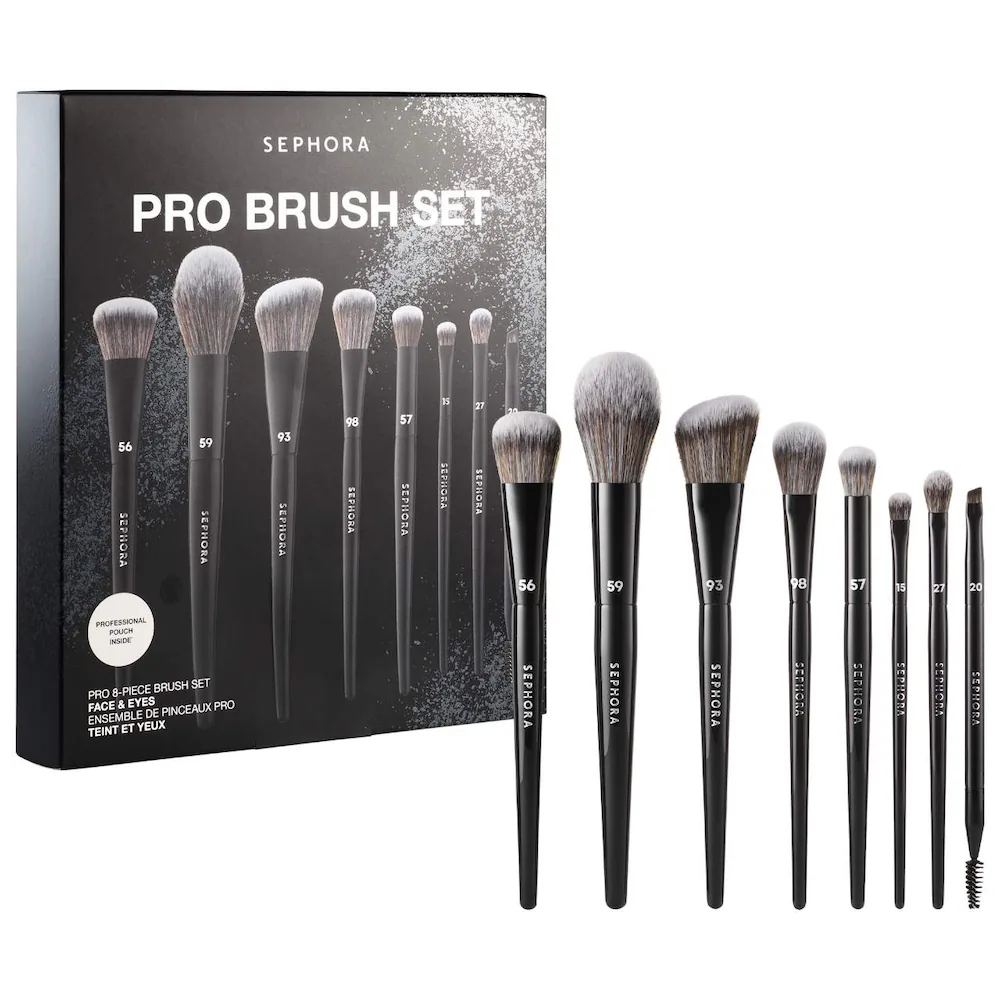 SEPHORA COLLECTION 8-Piece PRO Brush Face & Eye Set