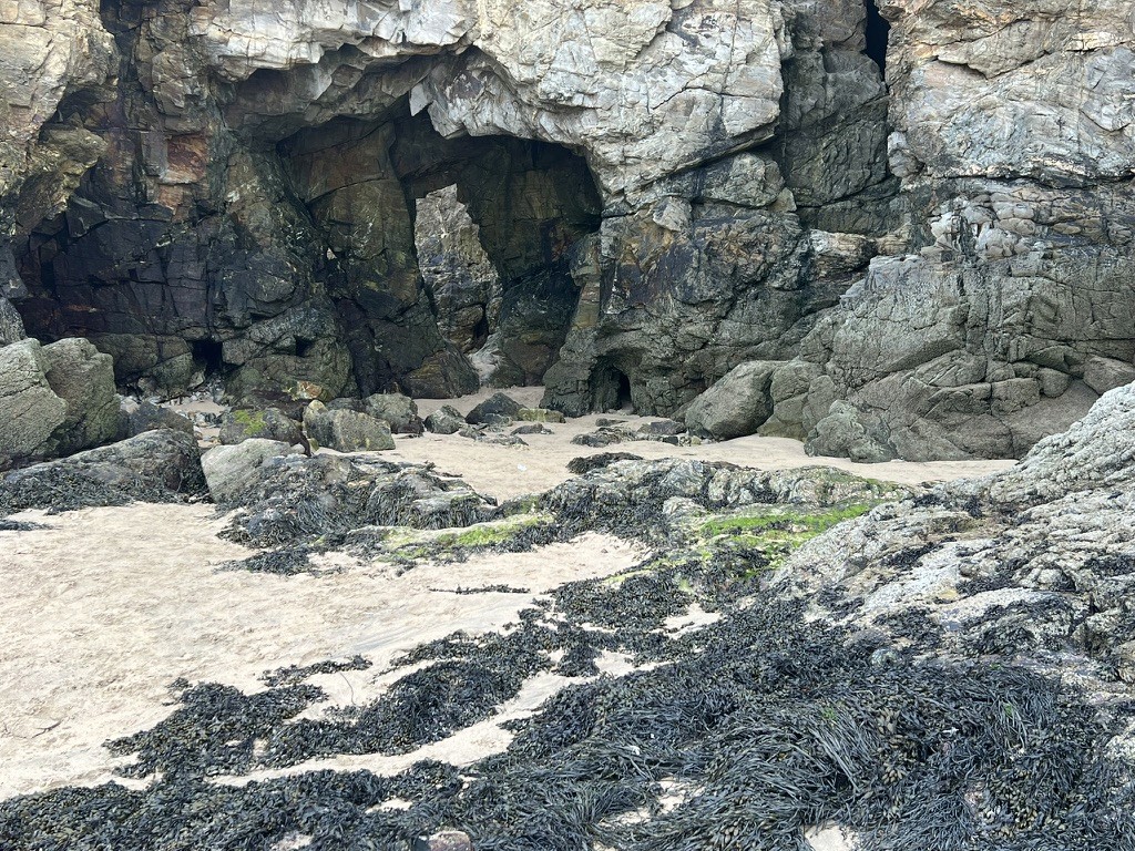blue sky and white clouds over the sea