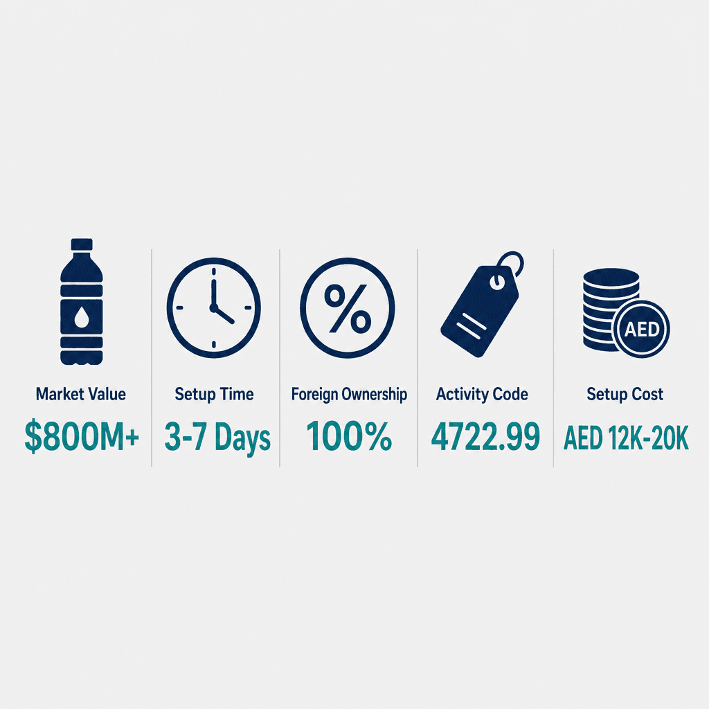 Infographic: How to Get a Mineral Water Trading License in Dubai