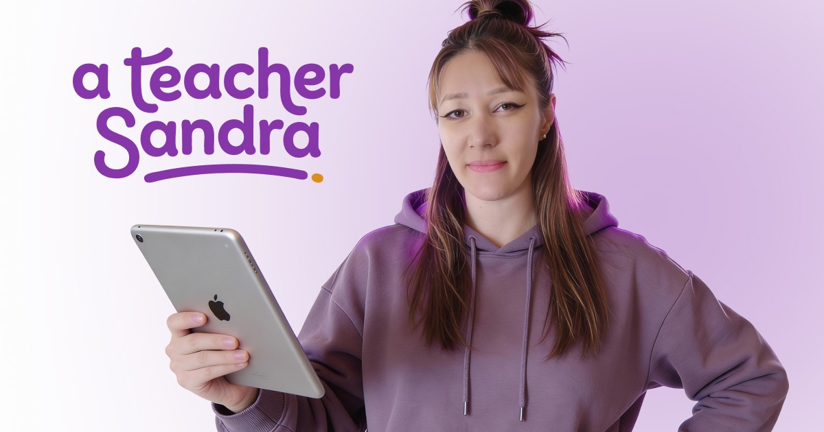 A teacher Sandra website homepage built with Framer