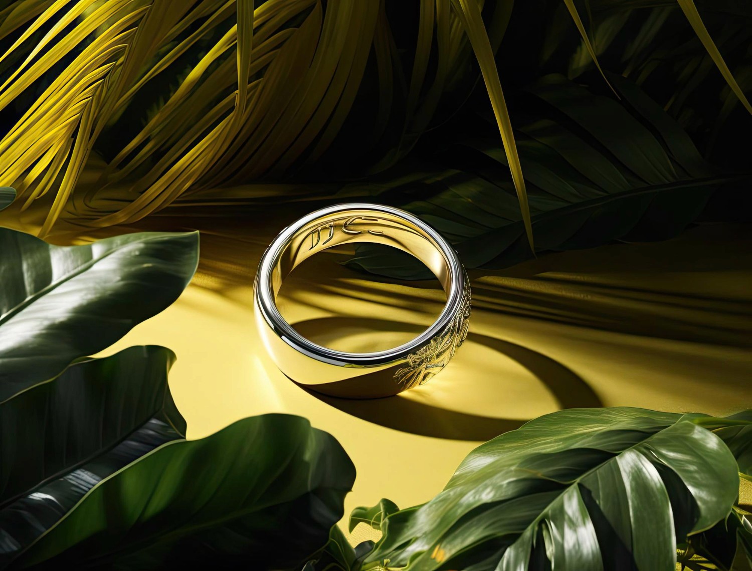 Woman with curly hair standing in a busy modern office.