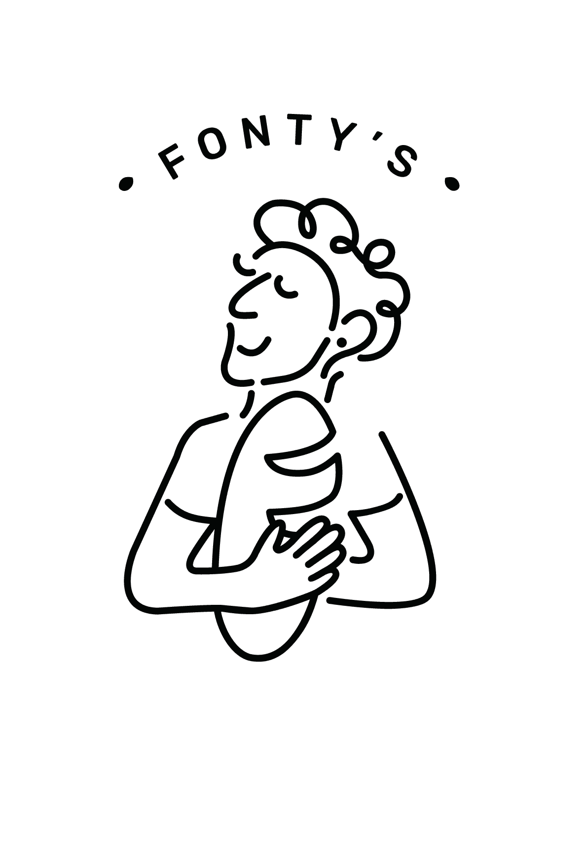 The image features a black geometric logo resembling an hourglass or abstract star, situated below the phrase "DIAL IT IN" in bold, uppercase letters.