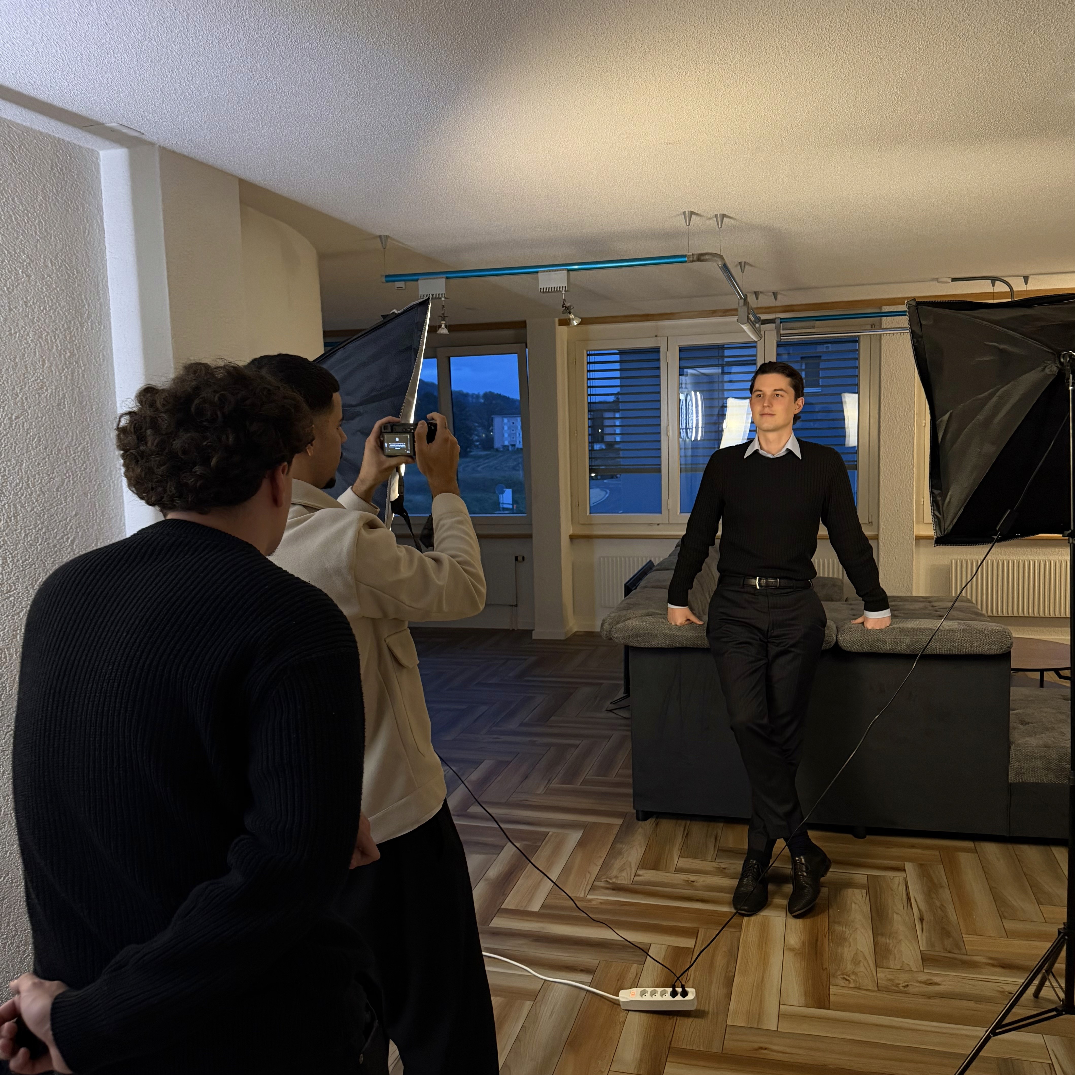 Swirling smoke in various colors including blue, orange, and purple.