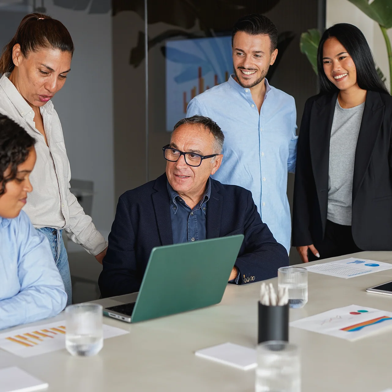 Group of marketeers in a meeting