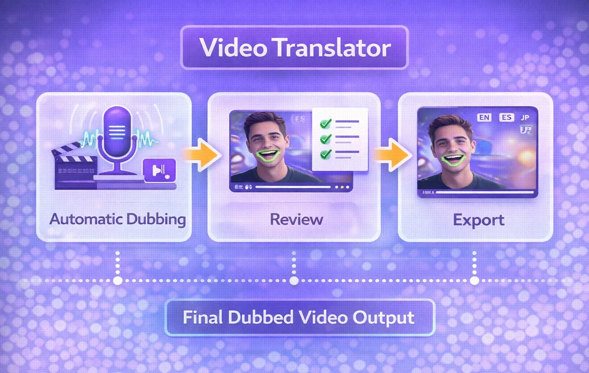 Automatic Dubbing Workflow