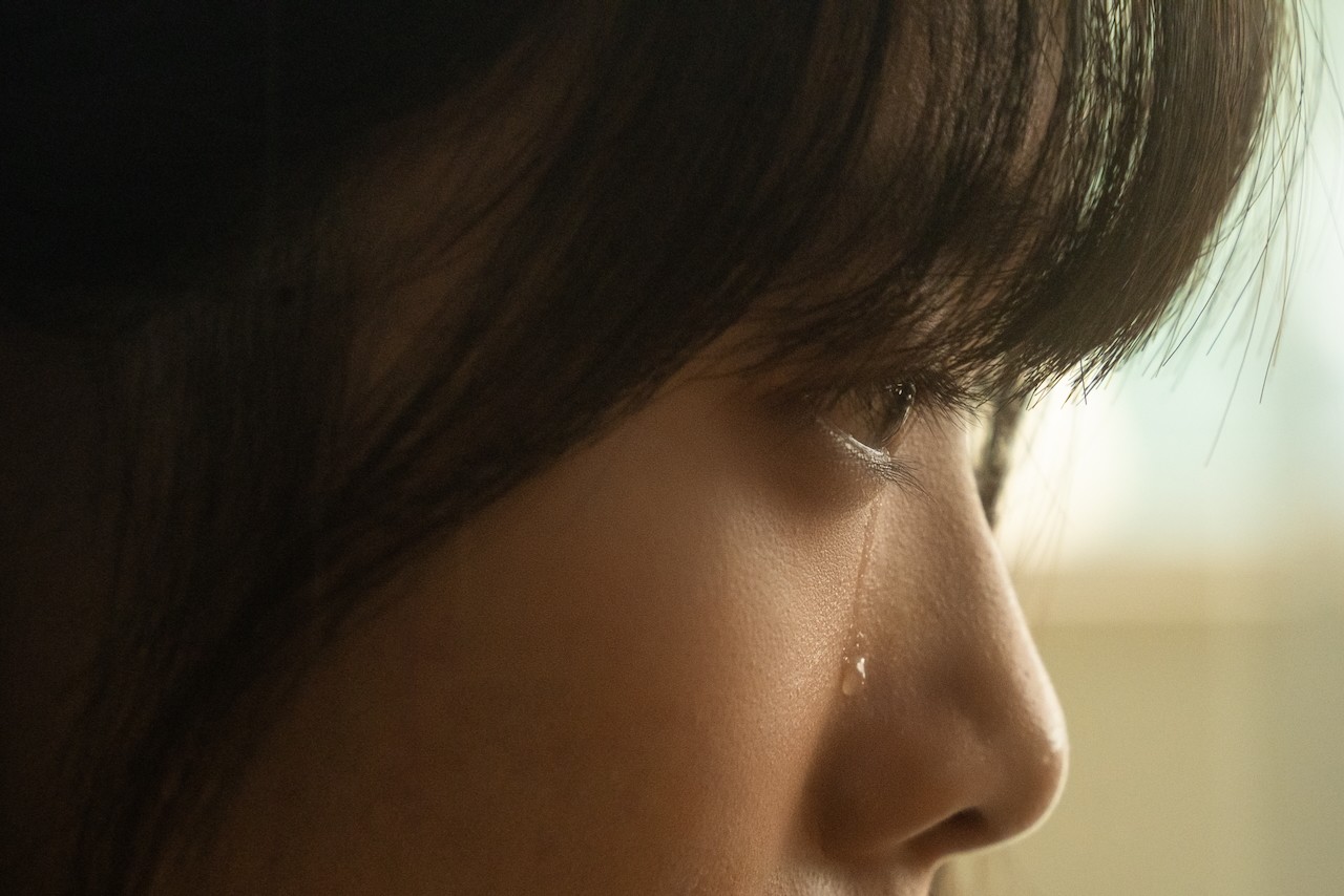 The daughter is crying in the admission interview