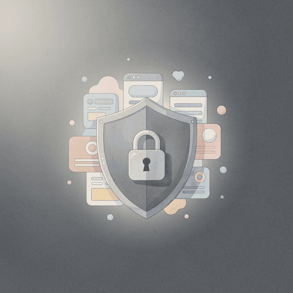 Shield protecting legal documents representing responsible AI use in law