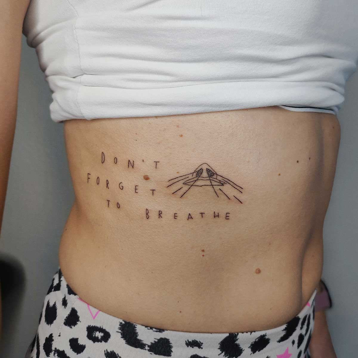 typography tattoo