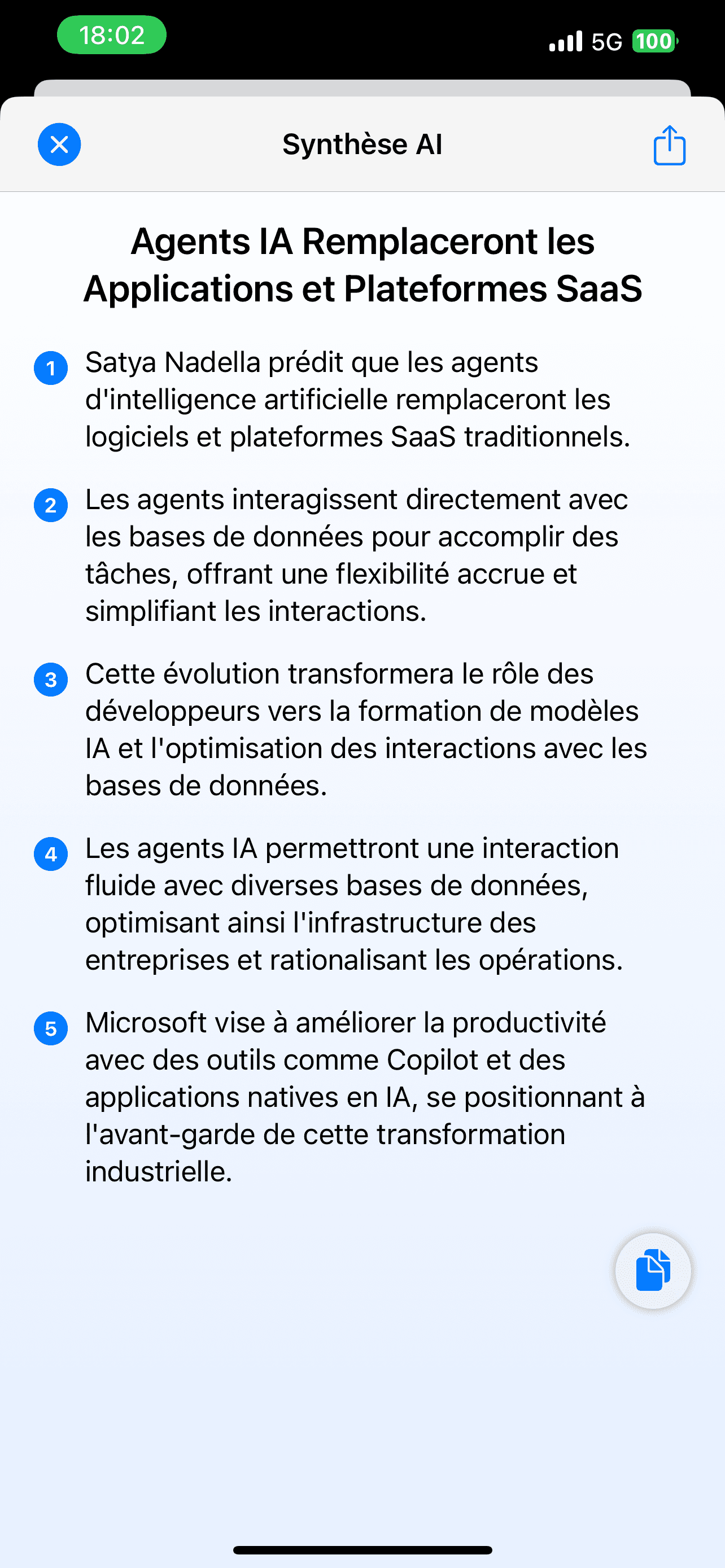 App screenshot Collections