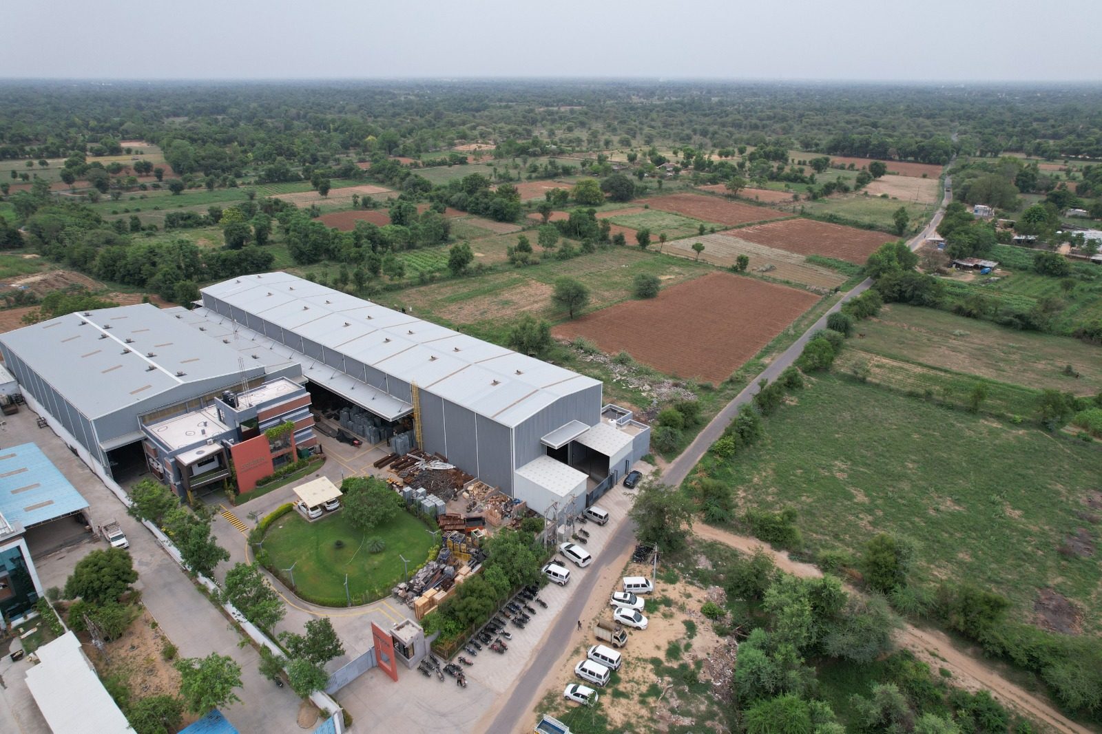The works from above Padhariya, Mehsana