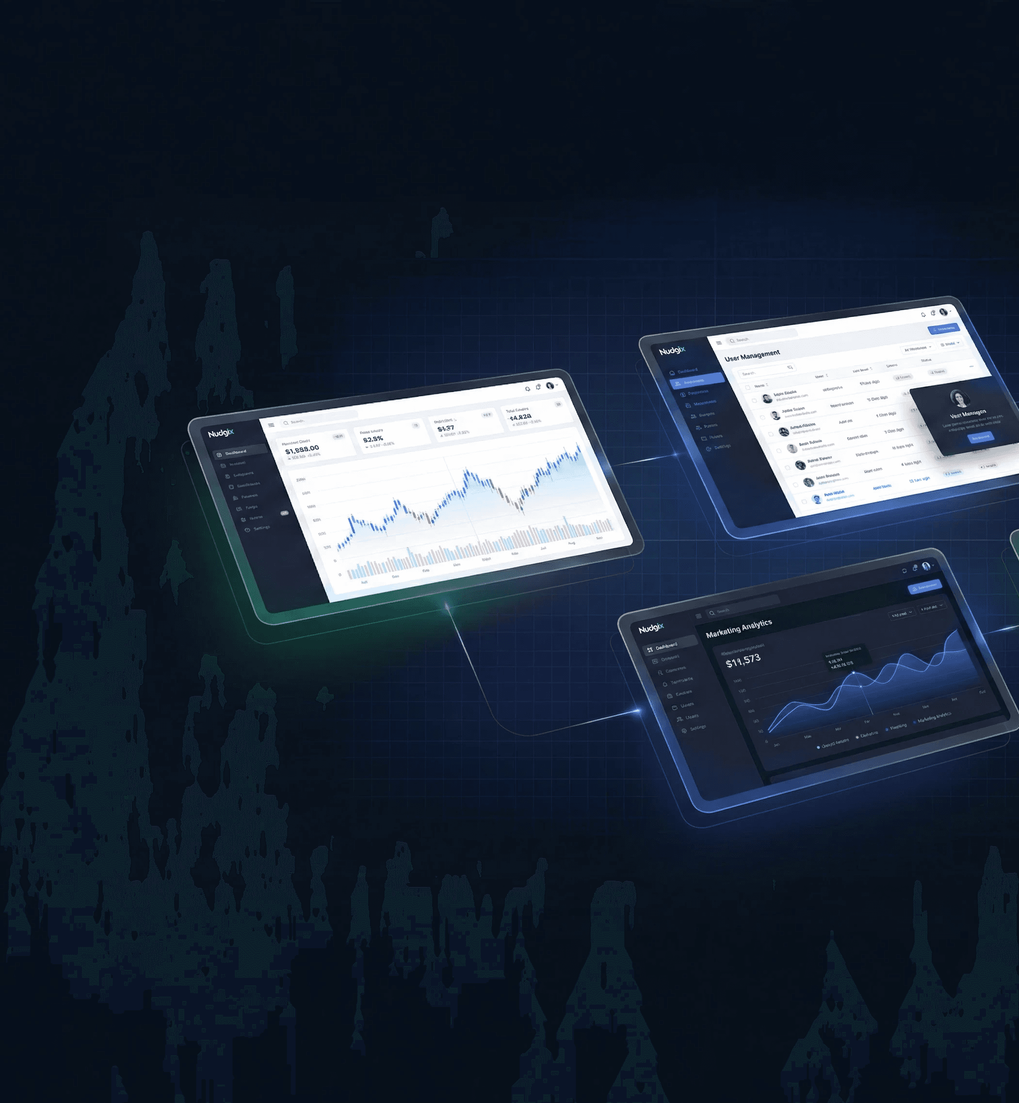 Product design strategist presenting to founders on how to transform complex technology into an investable asset for pre-seed and seed fundraising. The presentation slide, titled 'Founders: Stop Guessing,' focuses on defining a north star and mapping data to improve UX/UI strategy and prepare the MVP for investors