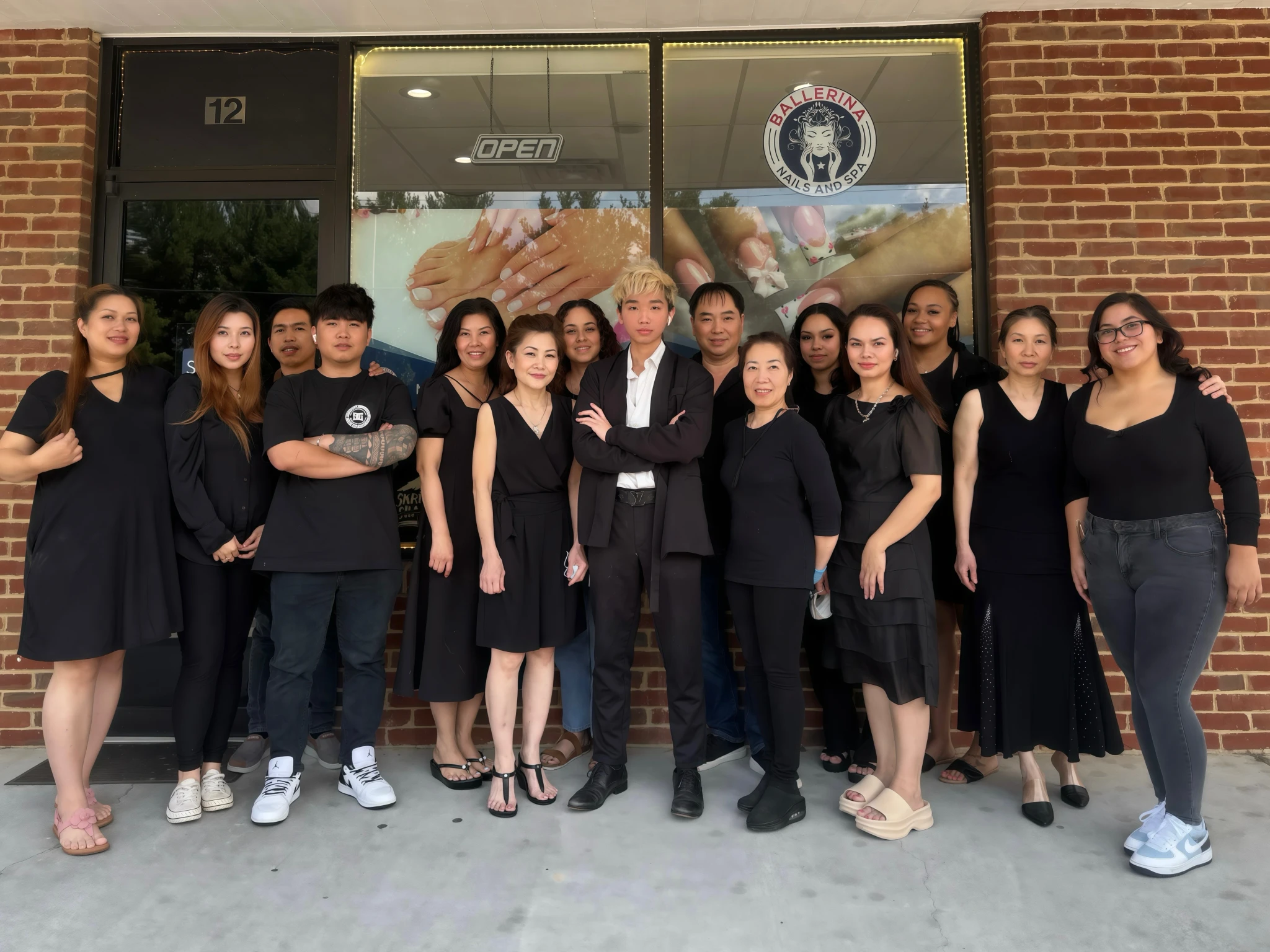 workers at Ballerina Nails and Spa