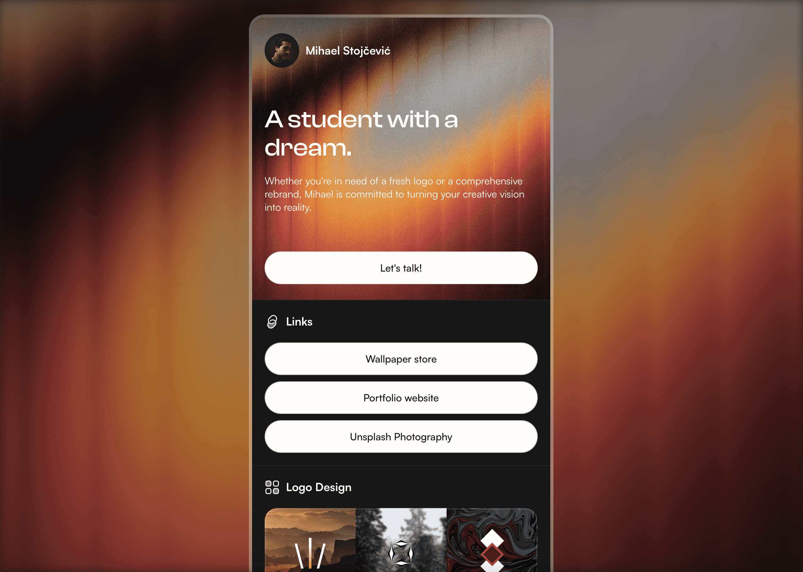 Mihael Stojčević on Pop Site