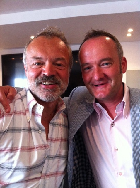 In the red chair with BBC’s Graham Norton