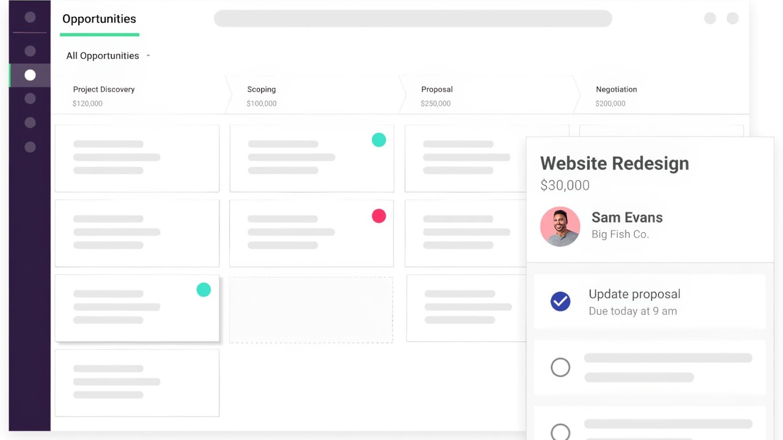 Copper’s automated sales workflow