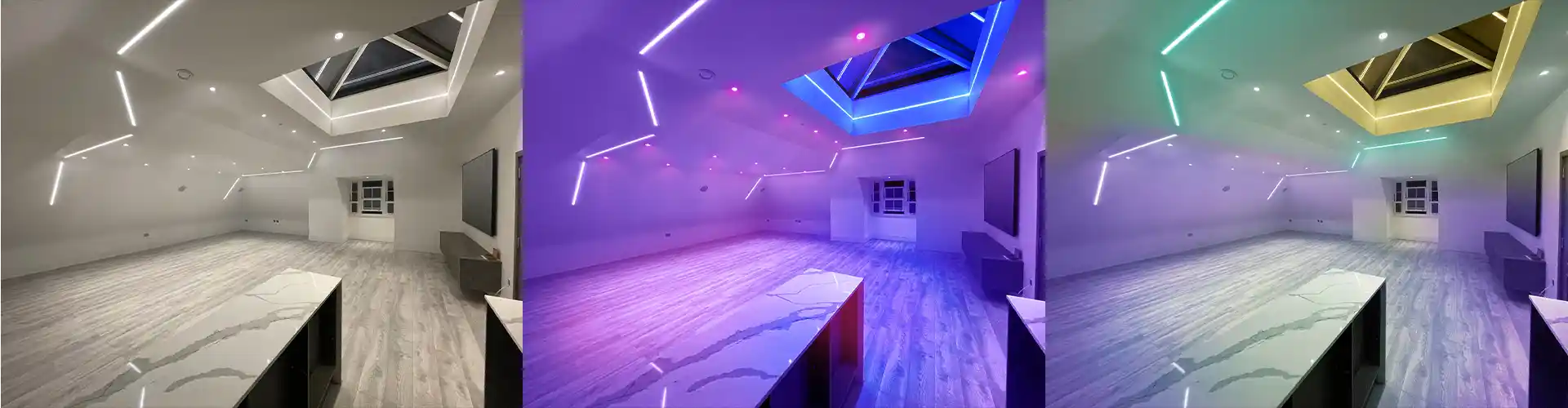 Pro-Teck's smart home project, mood lighting simulation
