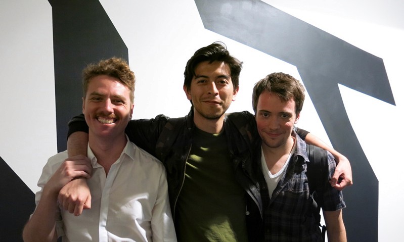 group portrait of three men