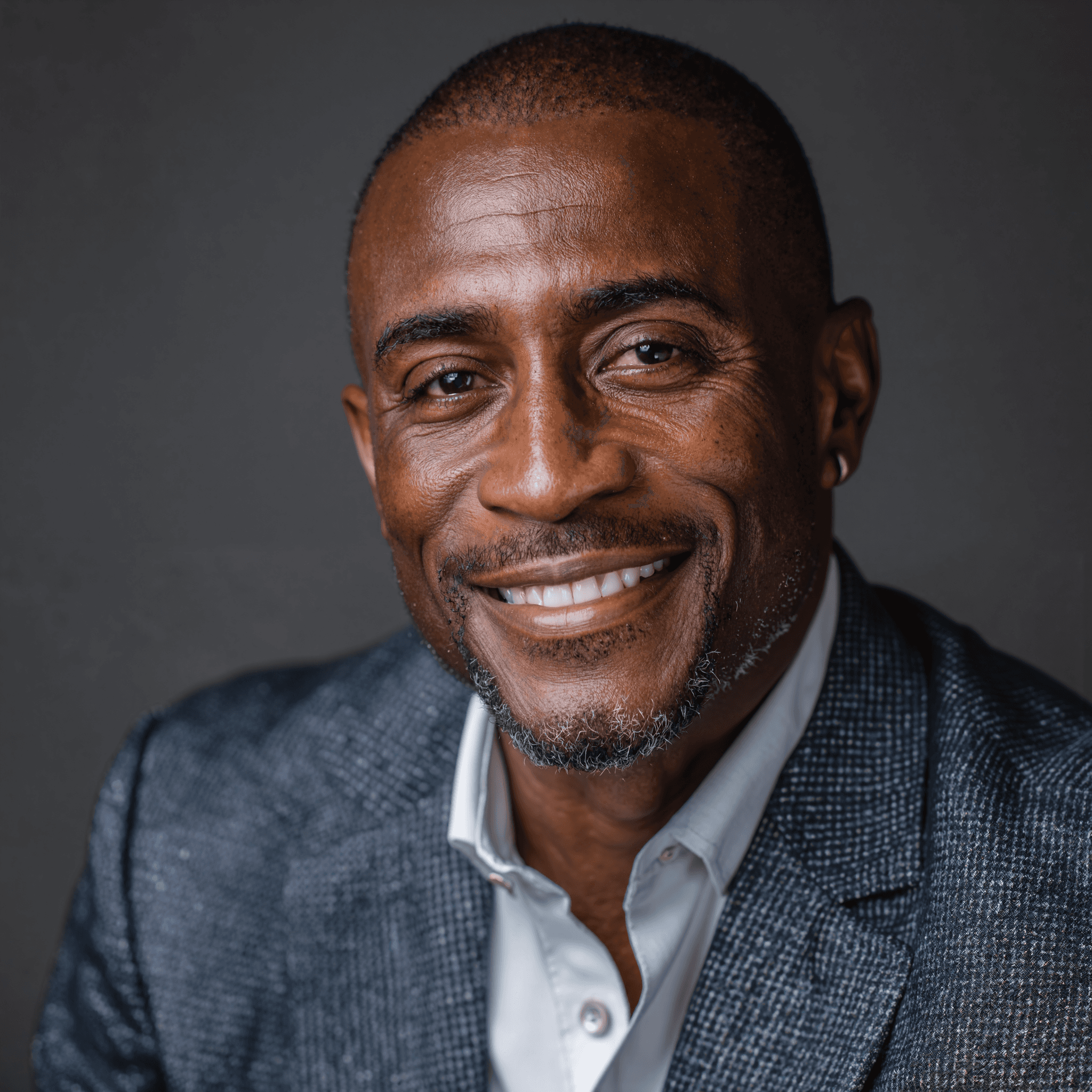 Middle-aged African American man representing a business leader for AI Indy
