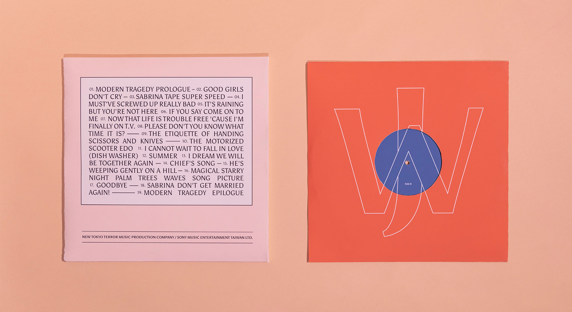 JW album packaging, vinyl sleeve