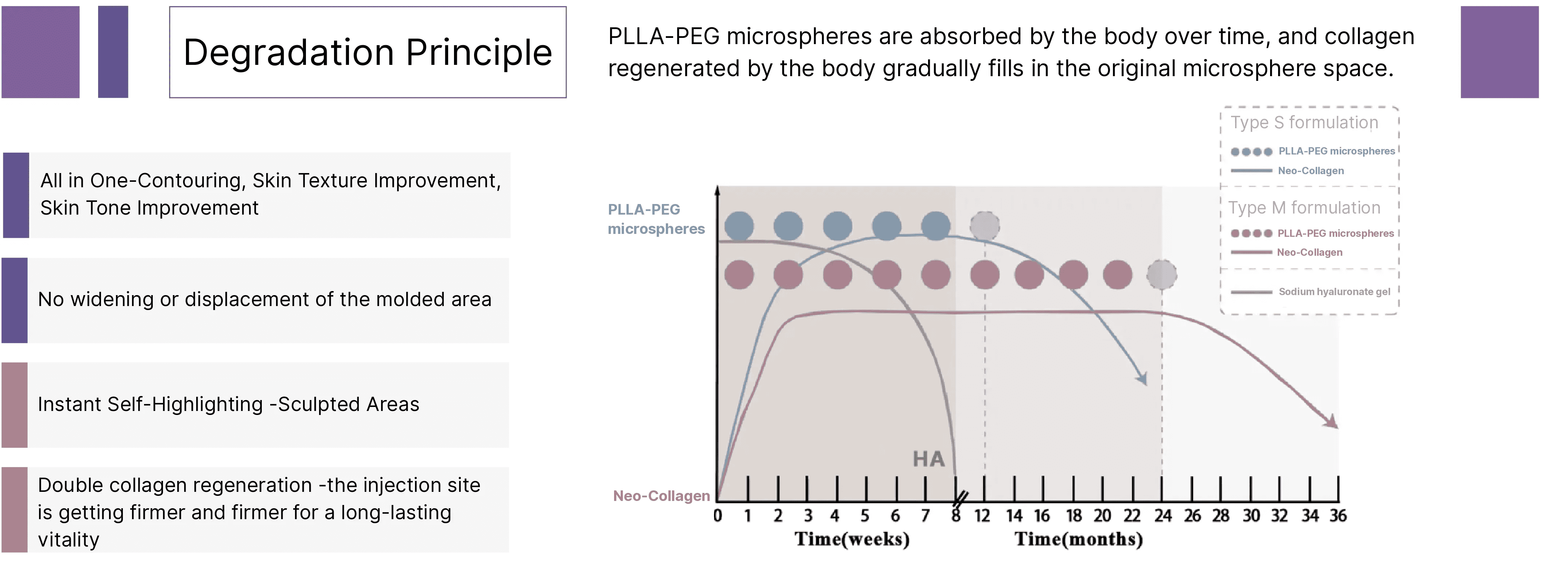 PLLA-PEG Microspheres Degradation Principle