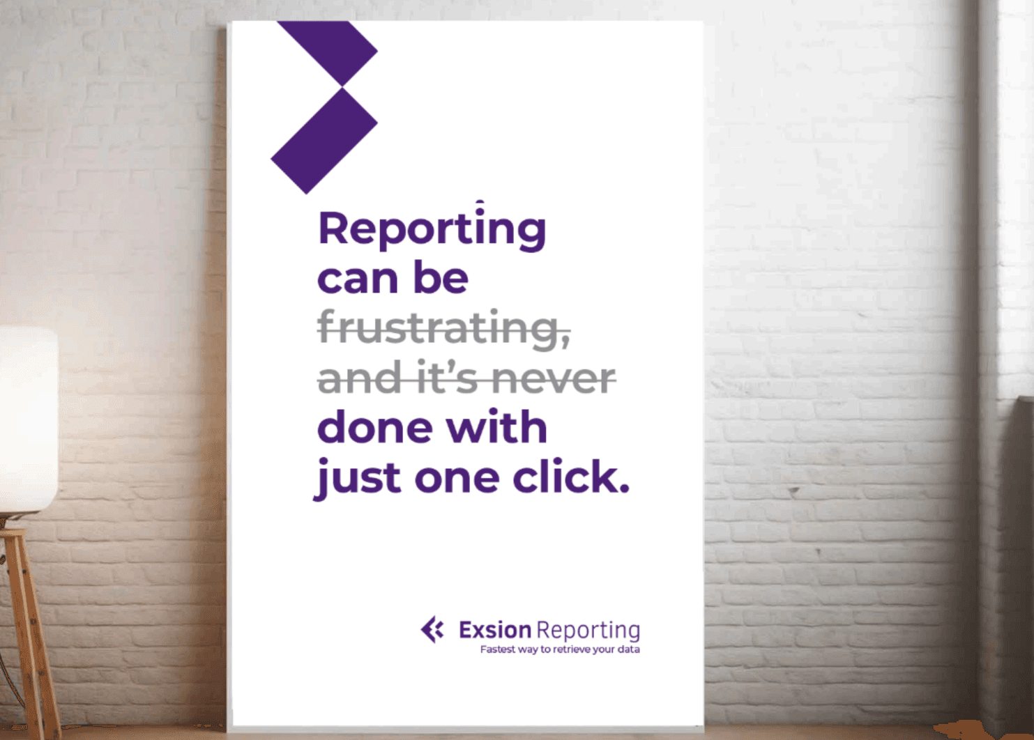 Exsion Reporting poster visual