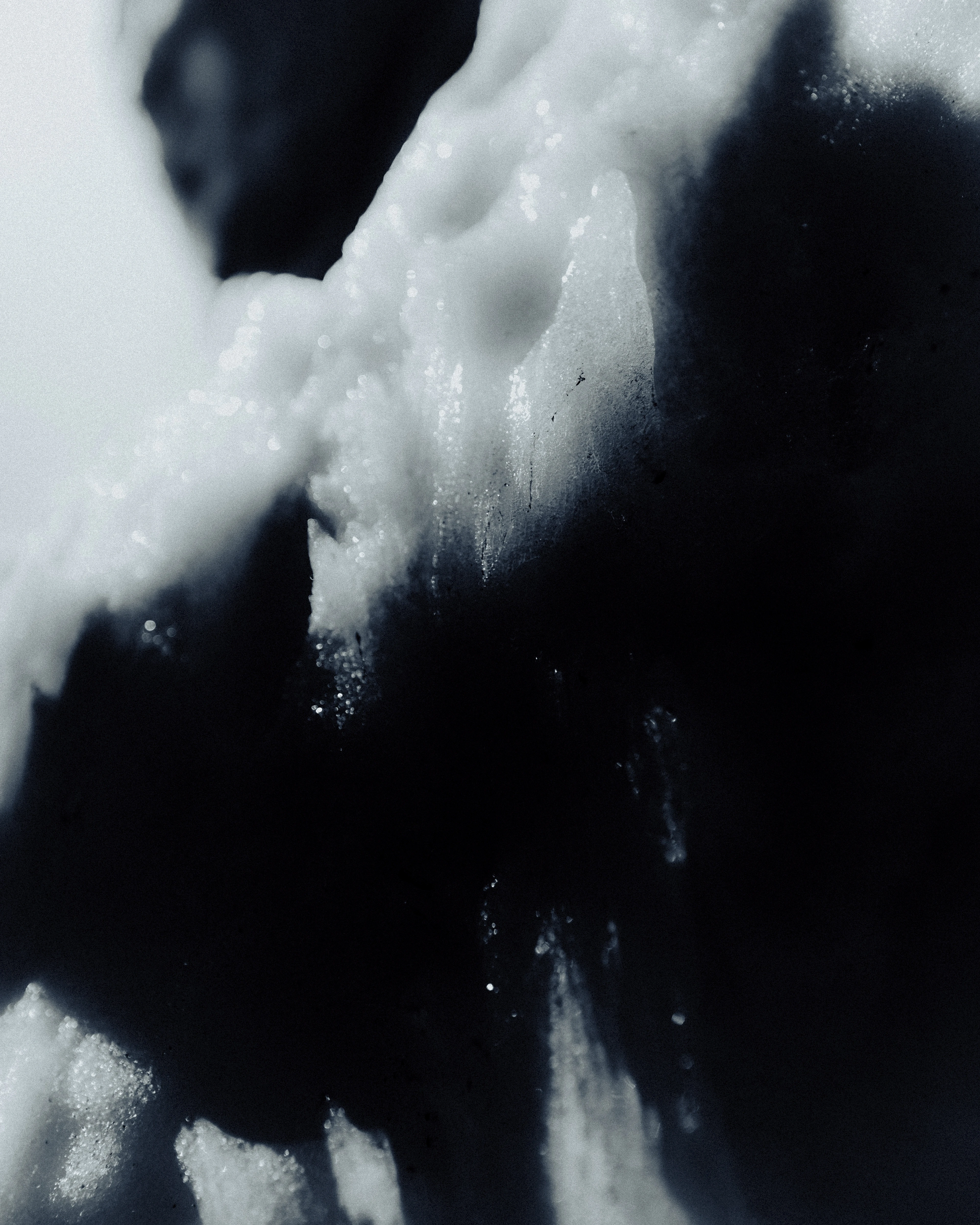 abstract picture of a frozen snow.