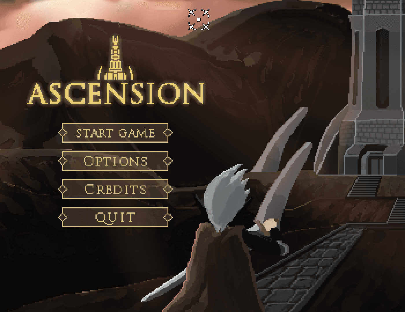 A photo of Ascension's Title Screen