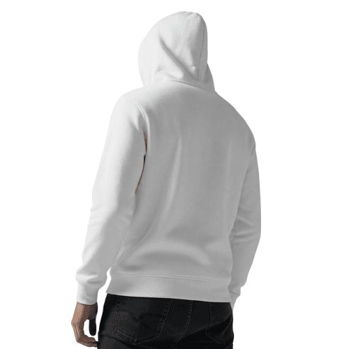  Male hoodie mockup back view
