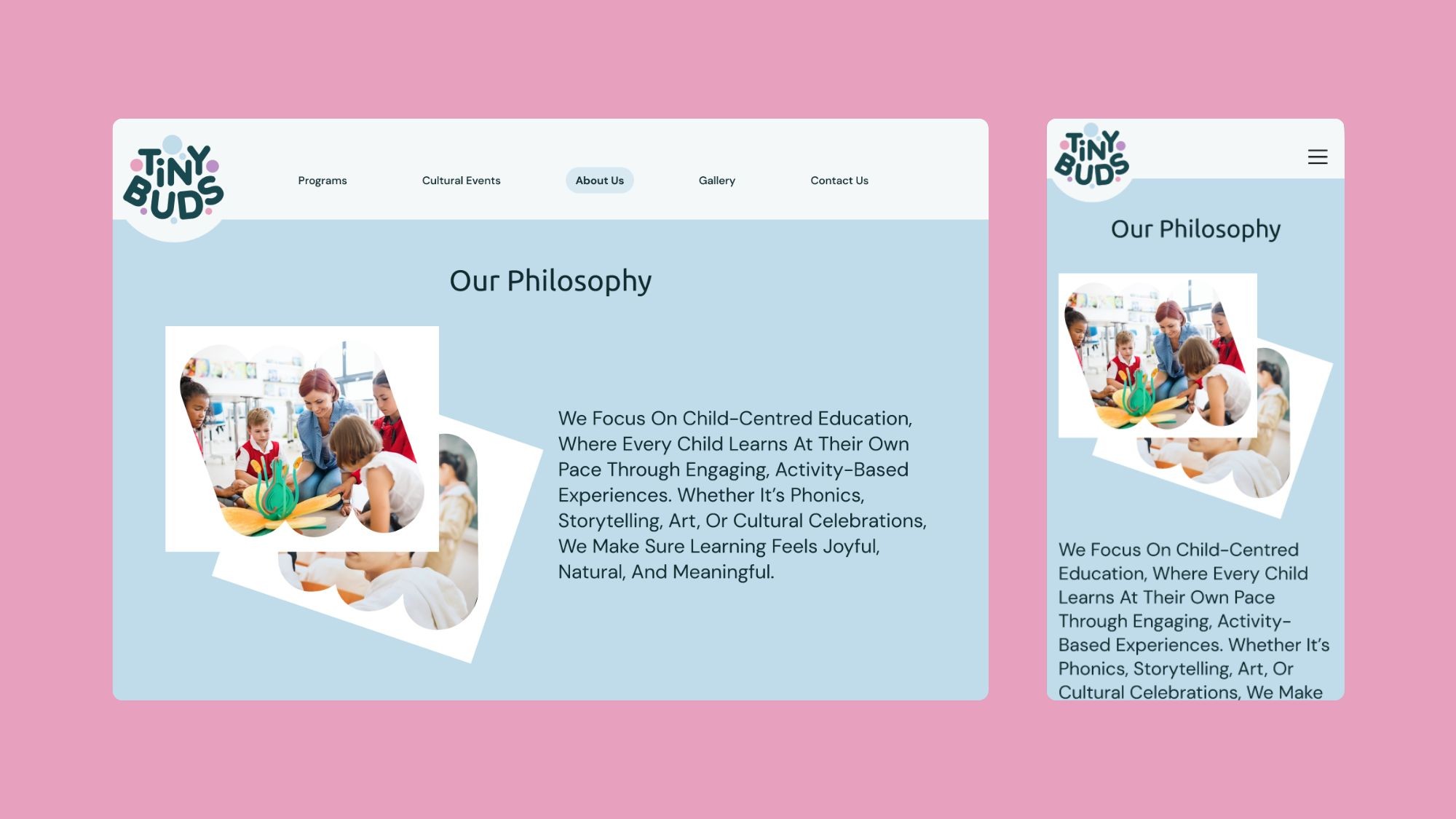 Tiny Buds: Website Design