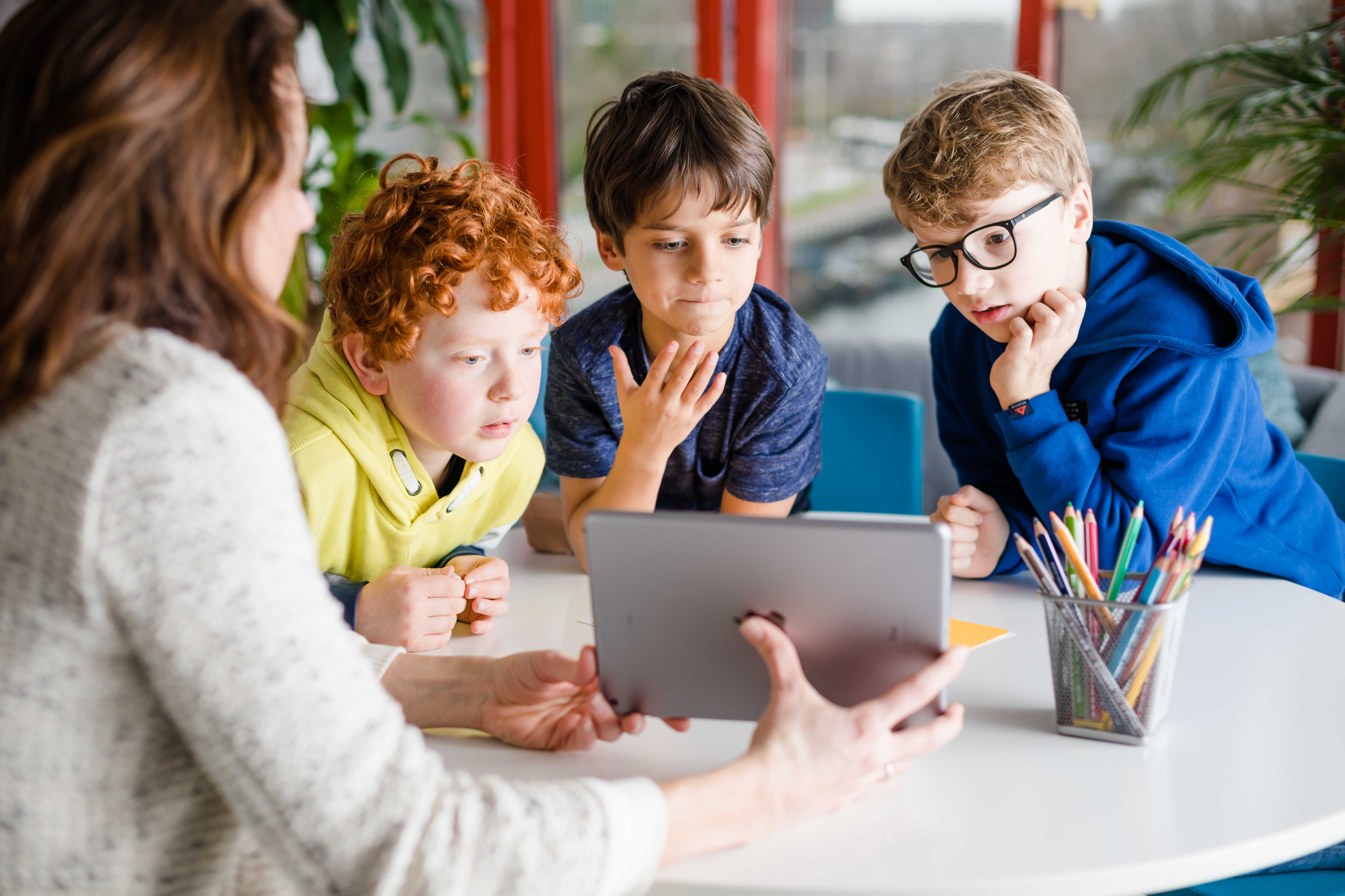 Impressie van een focusgroep met kinderen