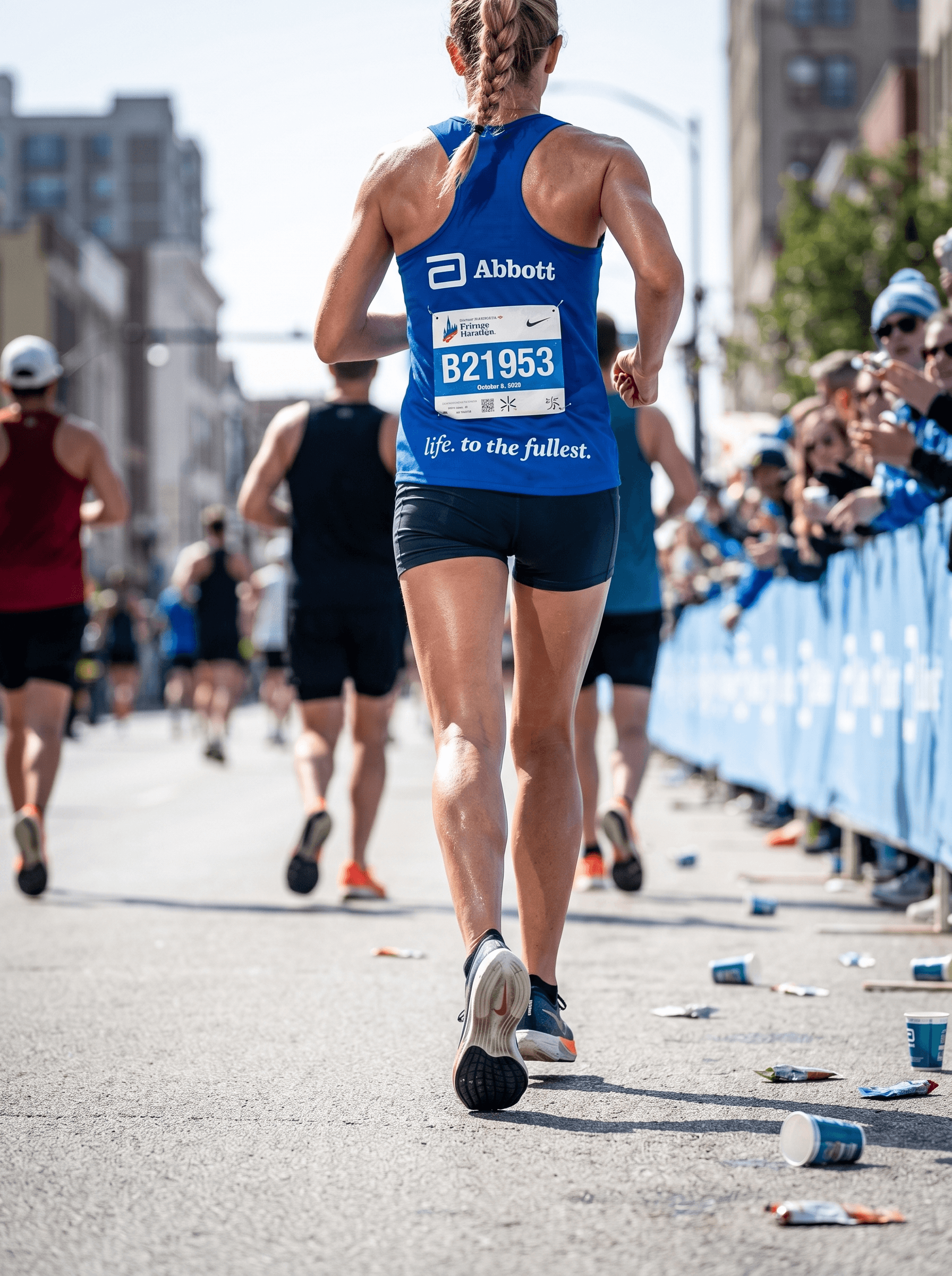 Creative Technology - Woman running a marathon