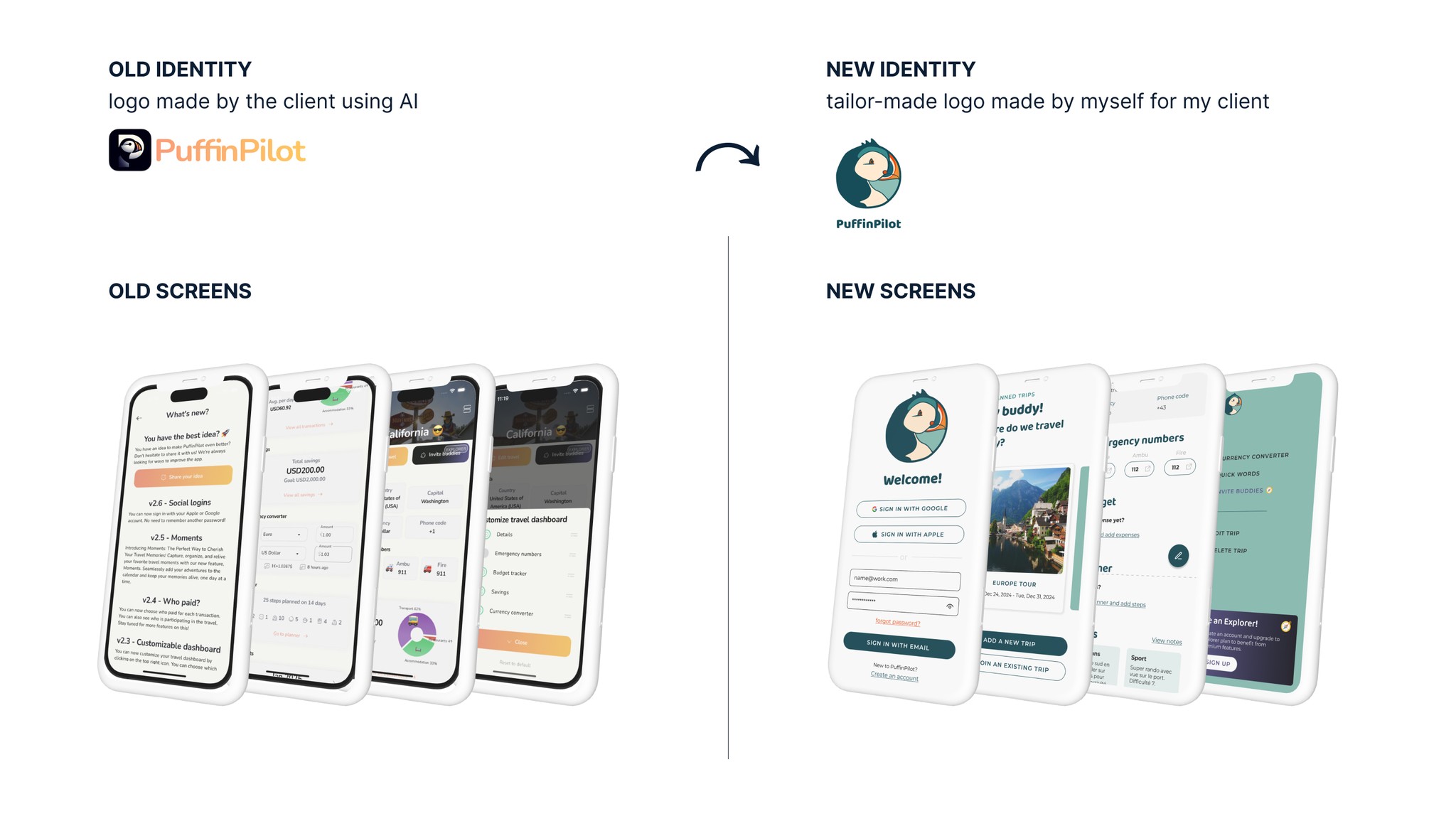 PuffinPilot old version vs new one