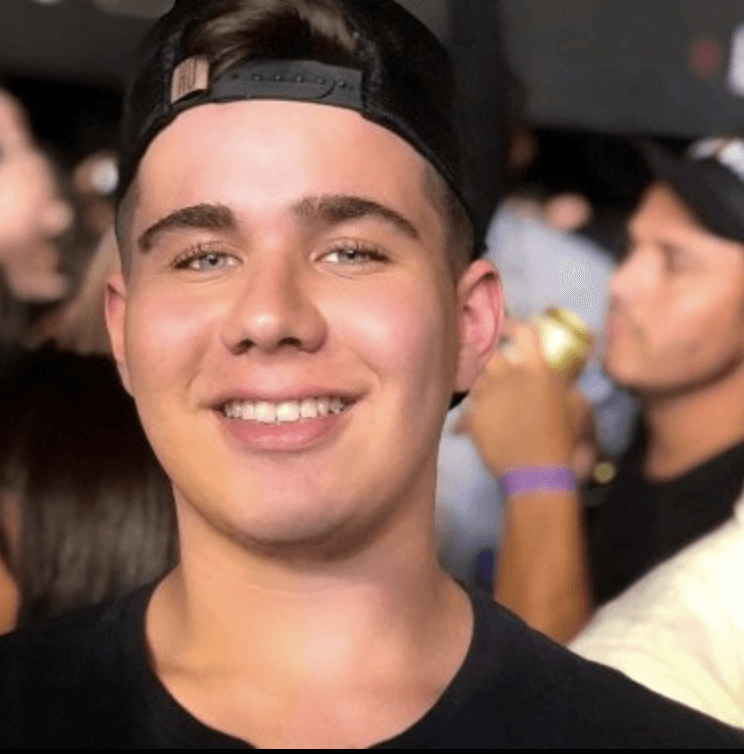 A photo of woman in red