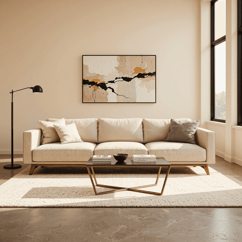 product photography of Modern minimalist home furniture