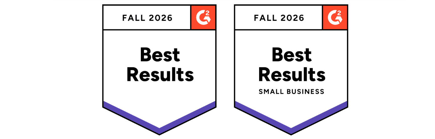 Visby Fall 2026 G2 badges in the Answer Engine Optimization (AEO) category