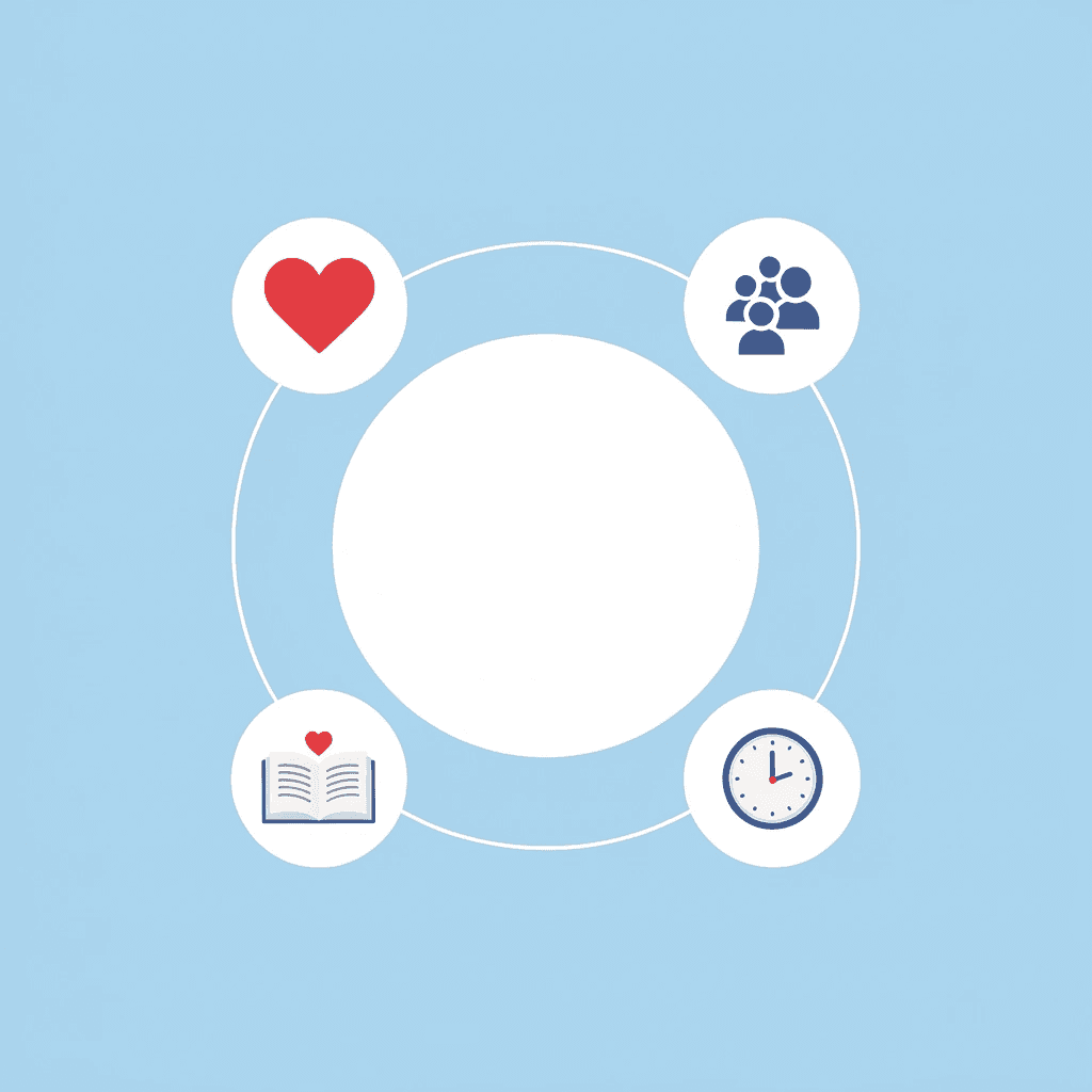 Network diagram showing ideal preschool game characteristics: minimal equipment, adaptable difficulty, self-paced play, and peer engagement connected to a central hub