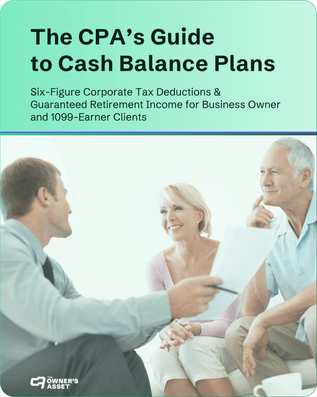 friendly financial advisor consulting couple of retirement age