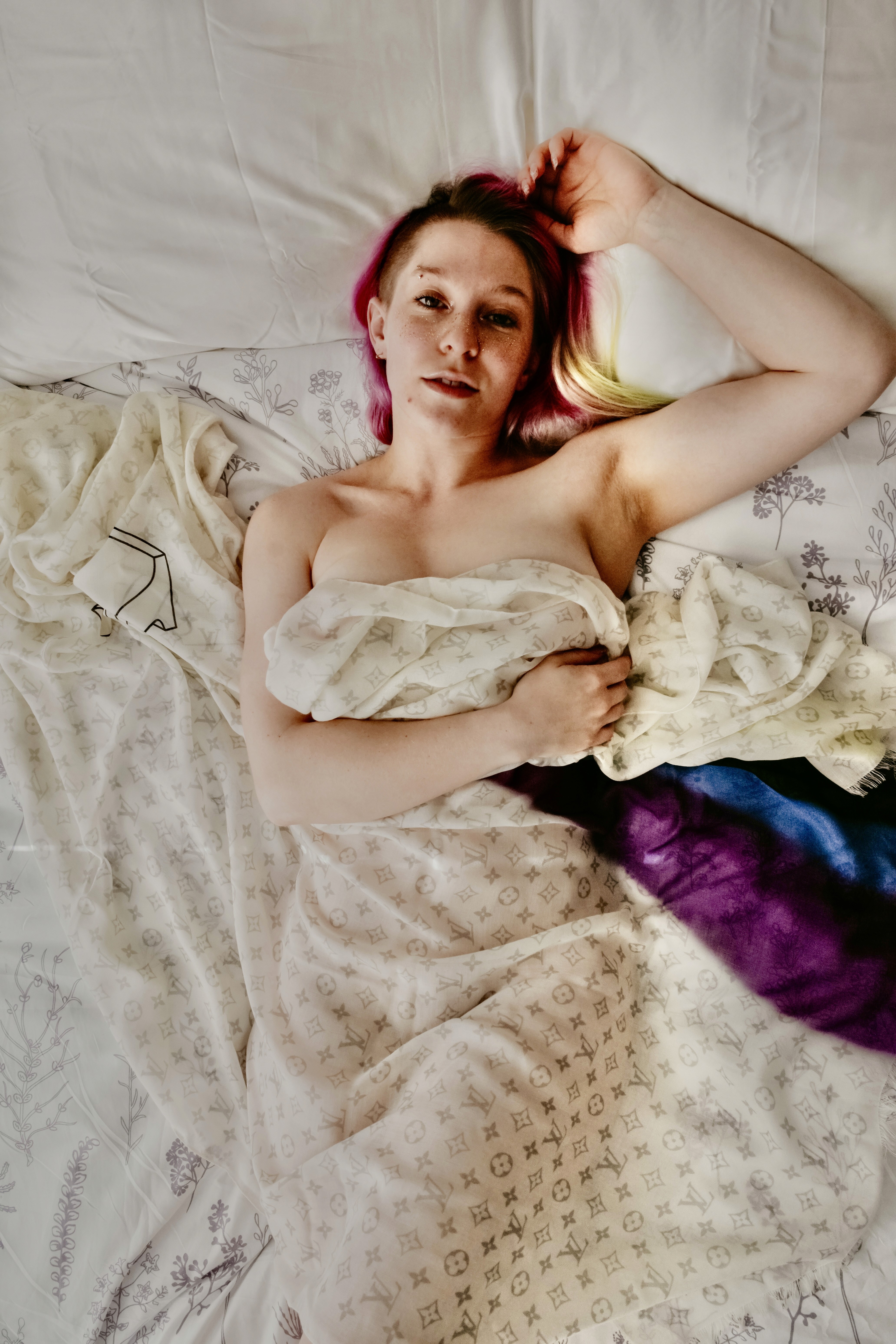 Blue chemical Solution beaker