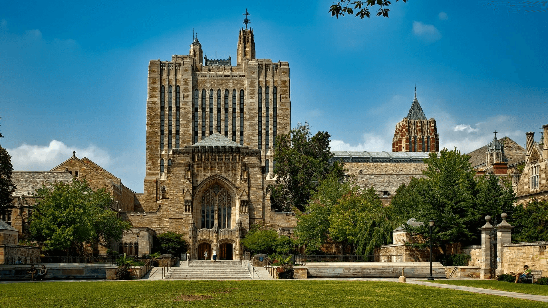 High school student studying on Yale University campus, representing Yale Summer Session programs for high school students