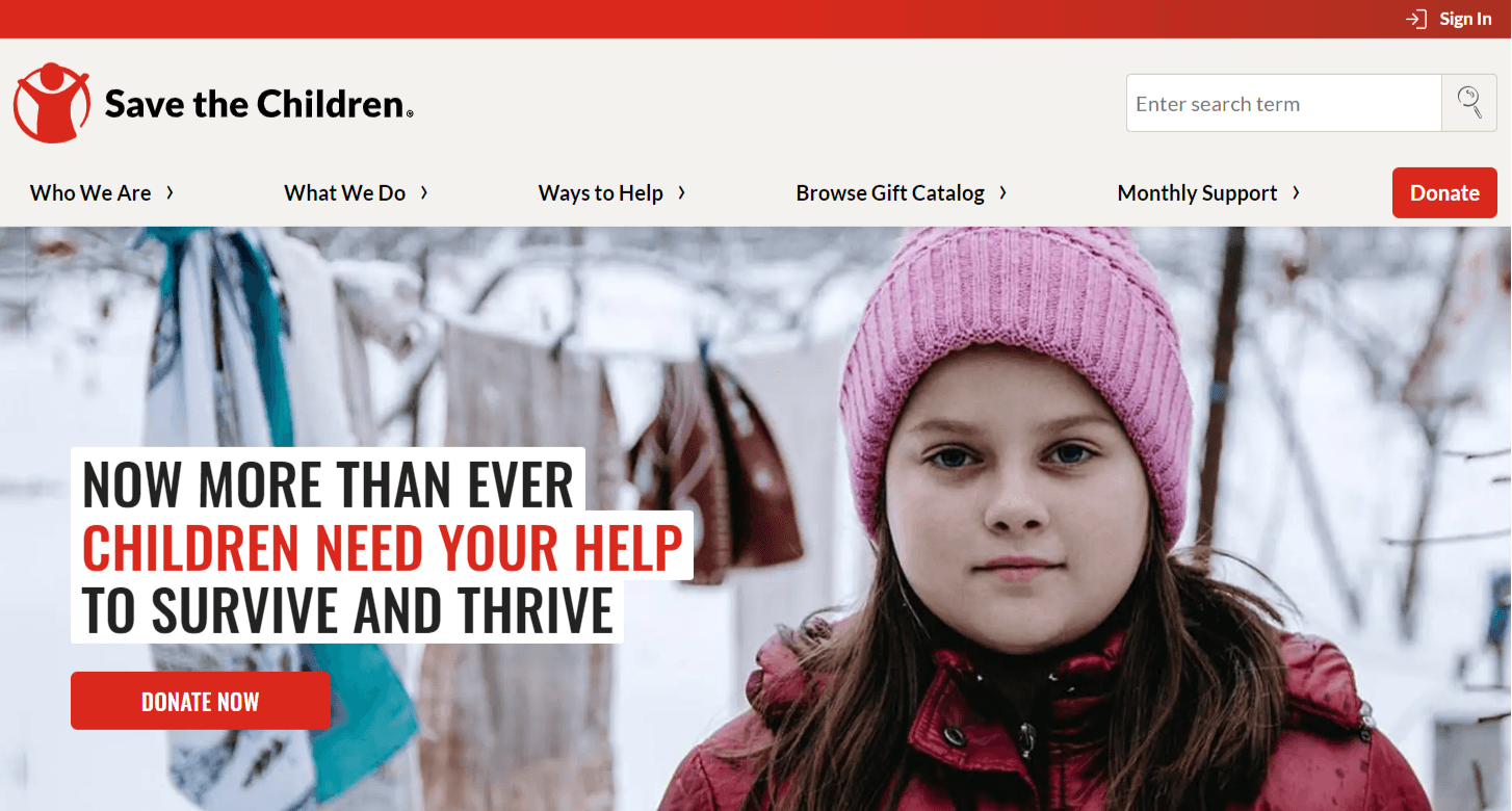 save the children - bitcoin and crypto donation